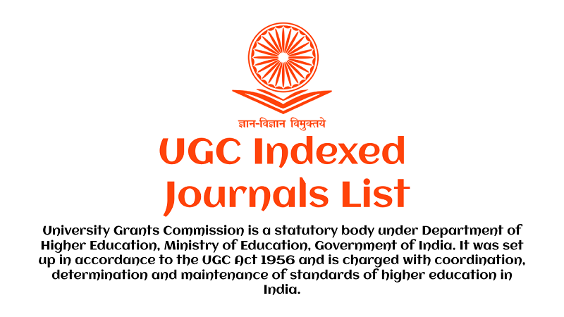 UGC Indexed Journals List 2024